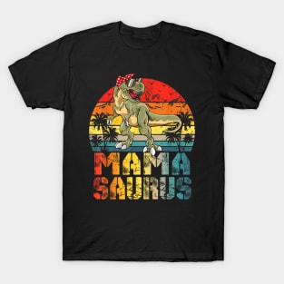 Mamasaurus T Rex Dinosaur Mama Saurus Family Matching T-Shirt